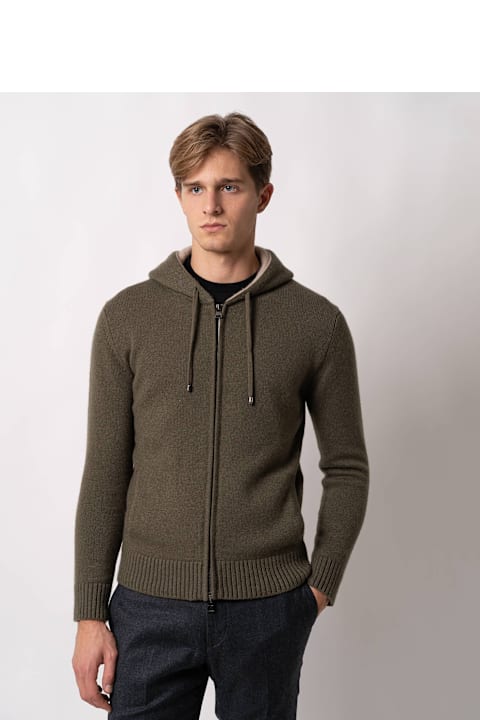 Homeware Larusmiani Zipper Hoodie Sasso Fratino Sweater