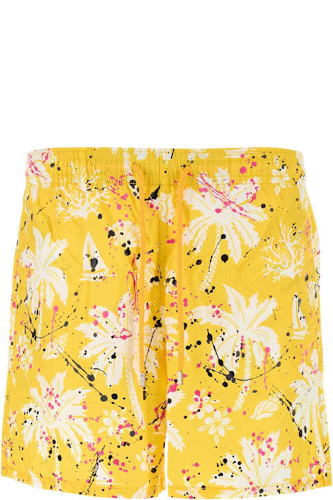 أدوات منزلية Palm Angels Printed Nylon Palm Angels X Vilebrequin Swimming Shorts