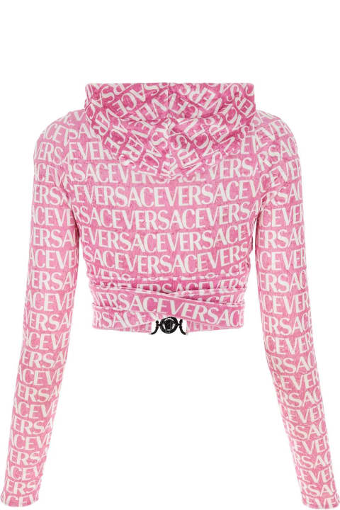 Versace Sweaters for Women Versace Printed Chenille Top