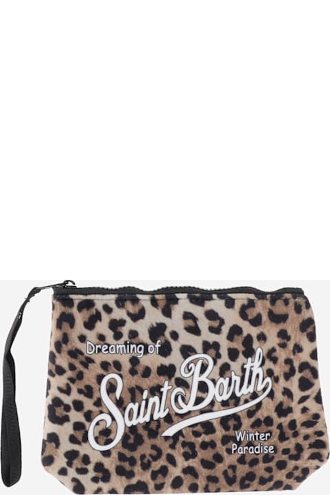 MC2 Saint Barth for Women MC2 Saint Barth Scuba Clutch Bag With Leo Pattern