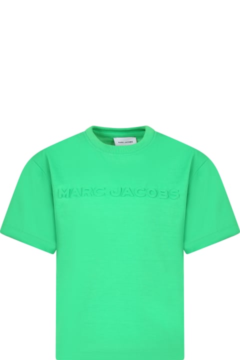 Little Marc Jacobs for Kids Little Marc Jacobs Green T-shirt For Kids With Logo