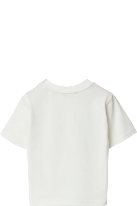 Topwear for Baby Boys Burberry Cotton T-shirt With Ekd