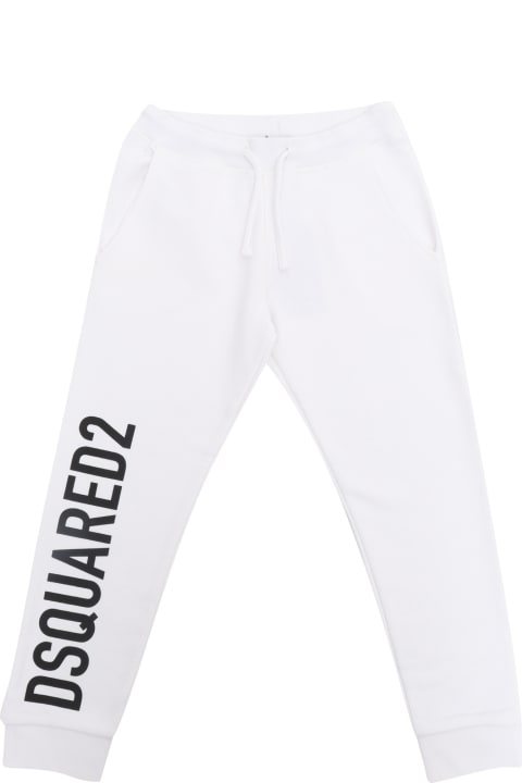 Dsquared2 Bottoms for Boys Dsquared2 White Pants
