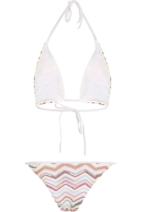 Missoni Swimwear for Women Missoni Two Piece Zigzag Lurex Bikini Set