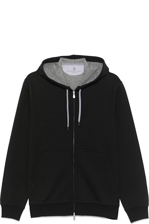 Brunello Cucinelli Cotton Zipepd Hoodie