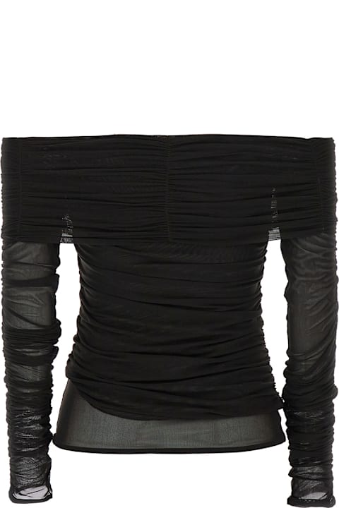 Federica Tosi for Women Federica Tosi Maglia In Tulle Spalle Scoperte