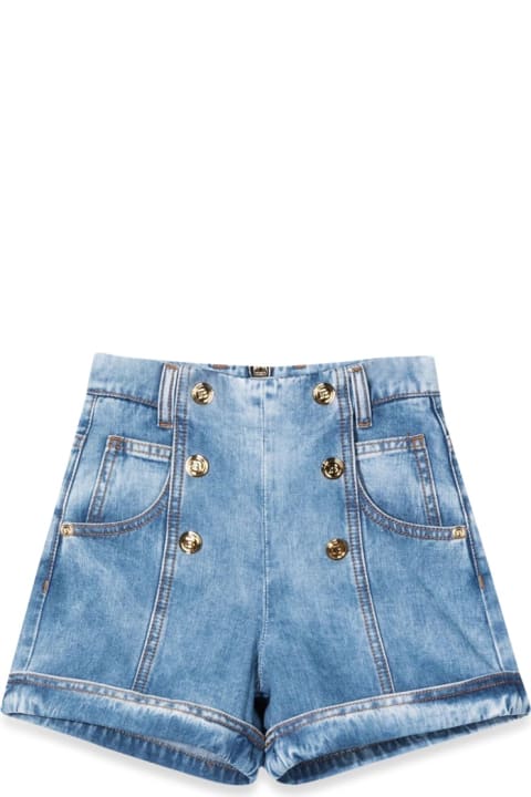 Sale for Kids Balmain Short Shorts With Gold Buttons