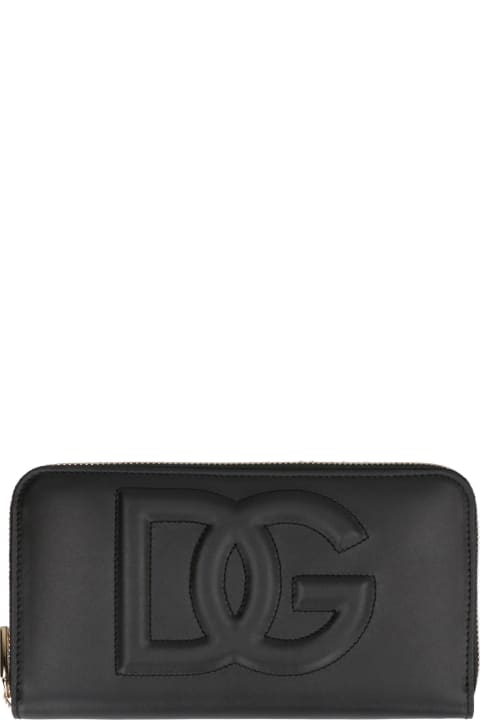 Dolce & Gabbana Wallets for Women Dolce & Gabbana Dg Logo Leather Zip-around Wallet