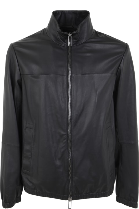 Emporio Armani Coats & Jackets for Men Emporio Armani Leather Jacket