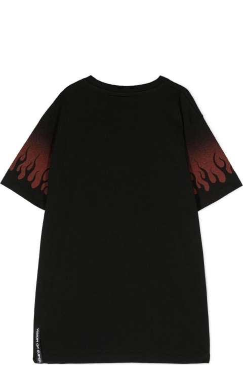 Negative Red Flames M/c T-shirt