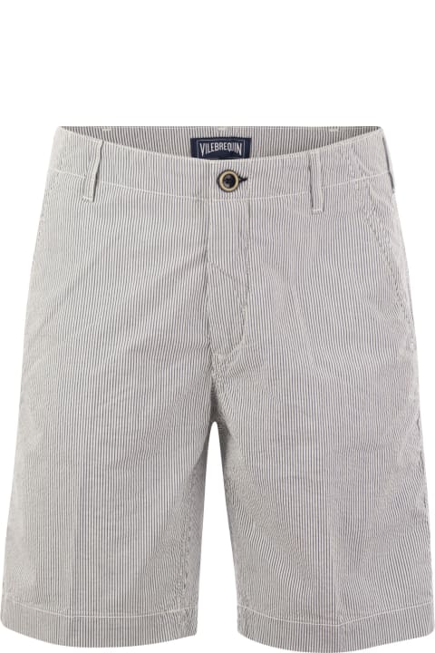 ウィメンズ新着アイテム Vilebrequin Micro Striped Cotton Bermuda Shorts