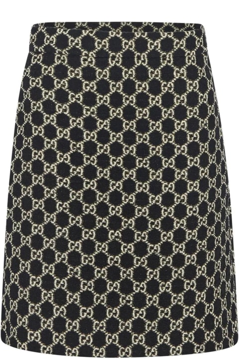 Gg Tweed Skirt