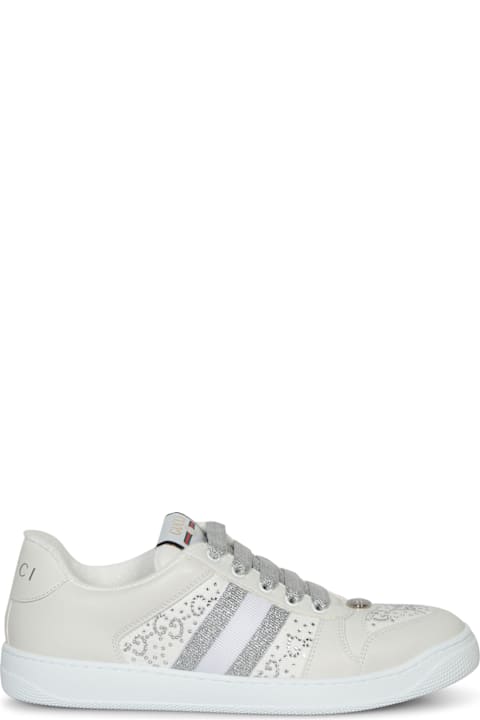 ウィメンズ Gucciのスニーカー Gucci Screener Crys White-grey Sneakers