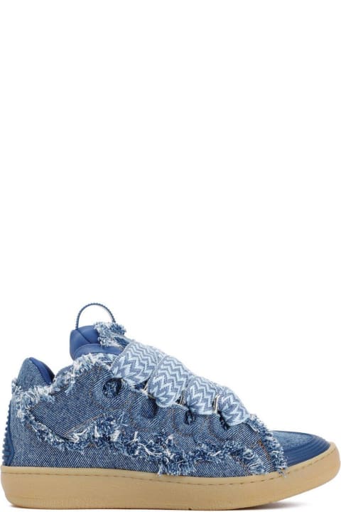 Lanvin Shoes for Women Lanvin Frayed Curb Sneakers