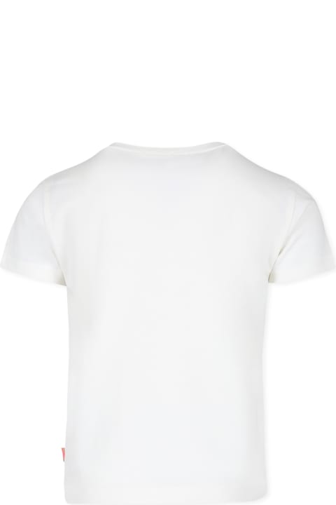Homeware Billieblush Ivory T-shirt For Girl With Hearts