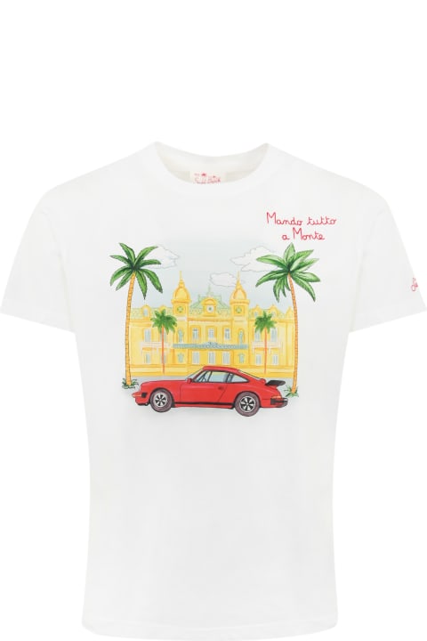 MC2 Saint Barth Topwear for Men MC2 Saint Barth T-shirt With "mando A Monte" Embroidery