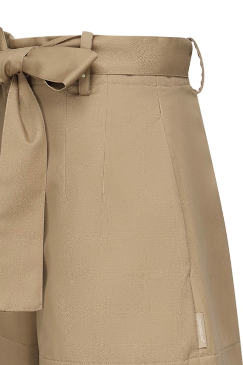 Moncler Pants & Shorts for Women Moncler Gabardine Shorts