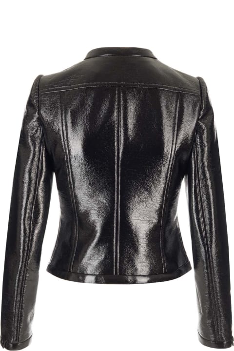 Courrèges Coats & Jackets for Women Courrèges Vinyl Effect Biker Jacket