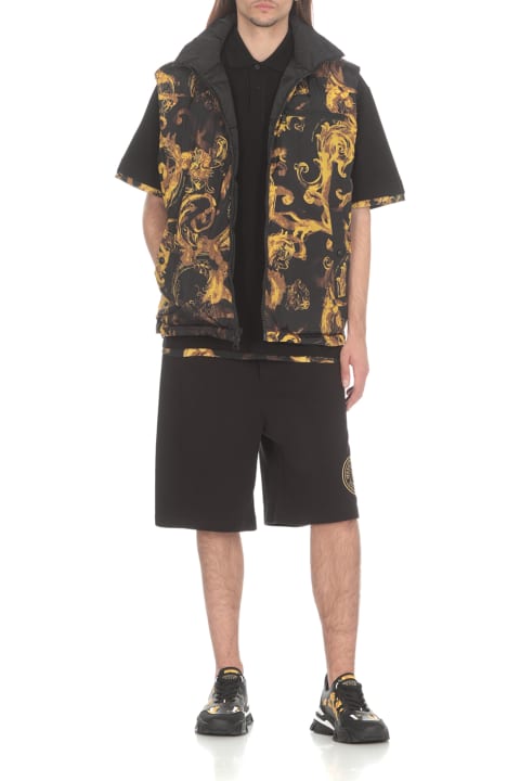 Versace Jeans Couture for Men Versace Jeans Couture Polo Shirt With Baroque Details