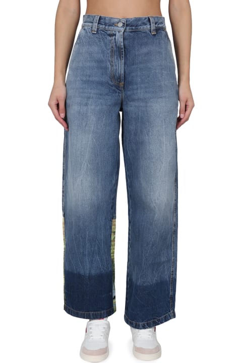 Palm Angels Jeans for Women Palm Angels Baggy Fit Jeans