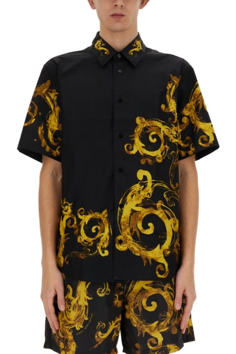 Shirts for Men Versace Jeans Couture Baroque Print Shirt