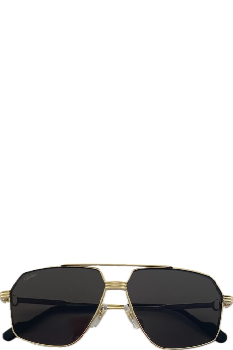 Cartier Eyewear Accessories for Men Cartier Eyewear Ct0270s Première De Cartier 005 Gold Sunglasses