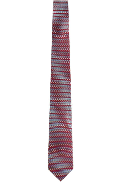 Ferragamo Ties for Women Ferragamo 'gancini Intrecciati' Tie