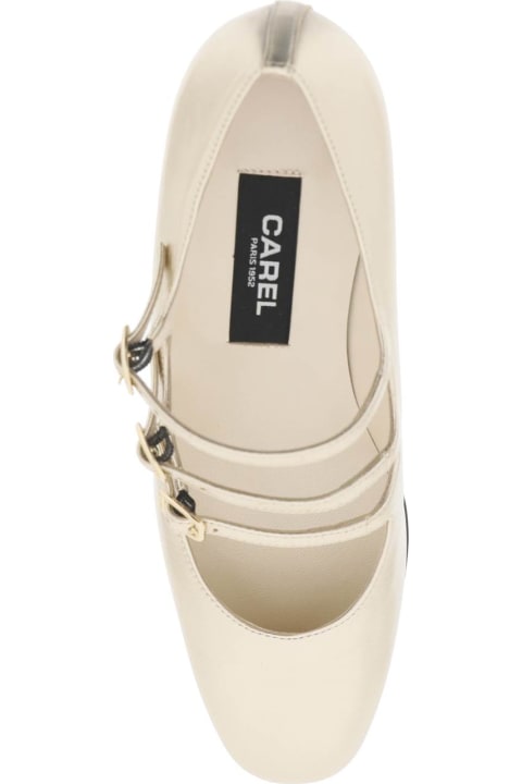 Carel High-Heeled Shoes for Women Carel Laminated Leather Kina Mary Jane
