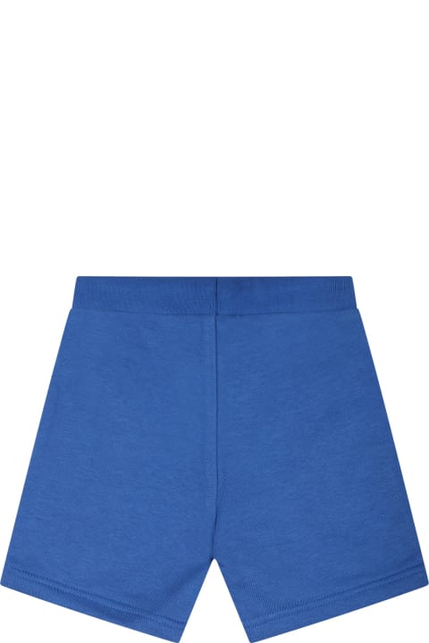 Bottoms for Baby Boys Hugo Boss Blue Shorts For Baby Boy With Logo
