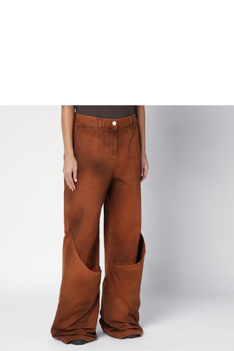 Jeans for Women The Attico Brown Shaded Baggy Jeans