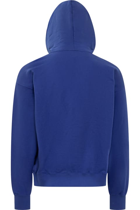 Off-White for Men Off-White Blue Skate Hoodie With Logo