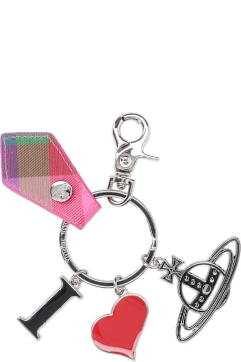 Keyrings for Women Vivienne Westwood 'i Love Orb' Keyring