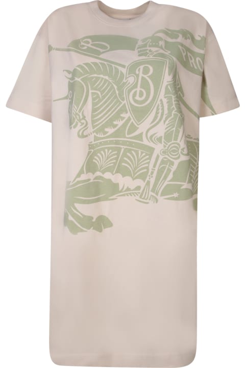 Burberry Topwear for Women Burberry Knight Cotton T-shirt Dress In Beige