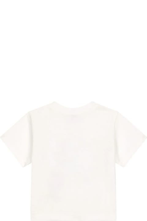 Dolce & Gabbana for Kids Dolce & Gabbana White T-shirt With Rubberized Logo Print