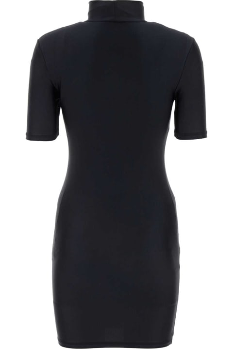 Clothing for Women Coperni Black Stretch Nylon Mini Dress