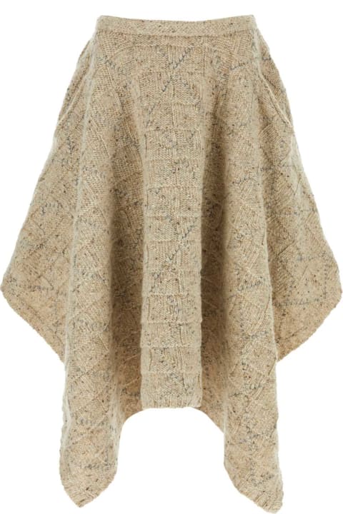 Bottega Veneta Skirts for Women Bottega Veneta Melange Cappuccino Wool Skirt