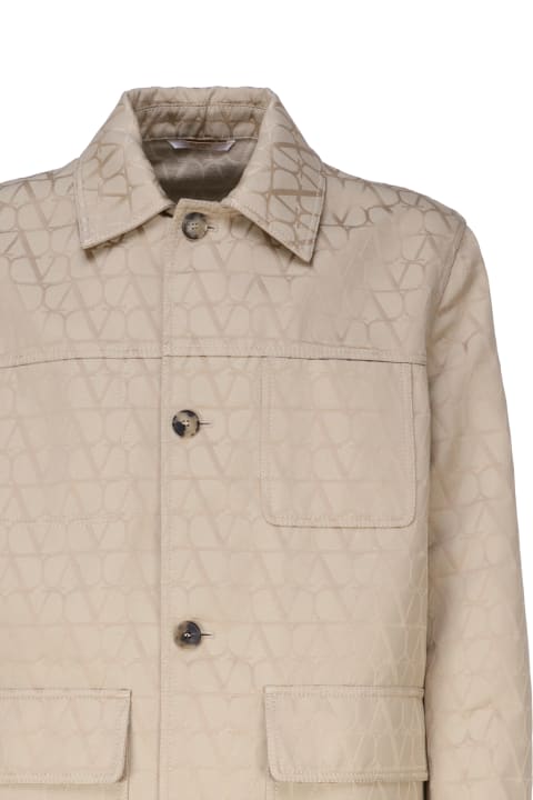 Valentino Garavani Coats & Jackets for Men Valentino Garavani Buttoned Long-sleeved Jacket