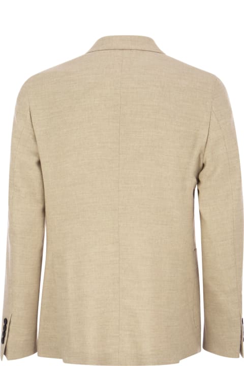 Wool And Viscose Double-breasted Blazer