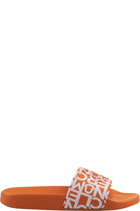 Moncler Shoes for Women Moncler Orange Jeanne Slippers