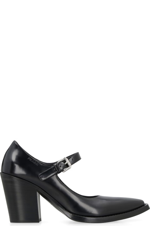 Prada High-Heeled Shoes for Women Prada Leather Pumps