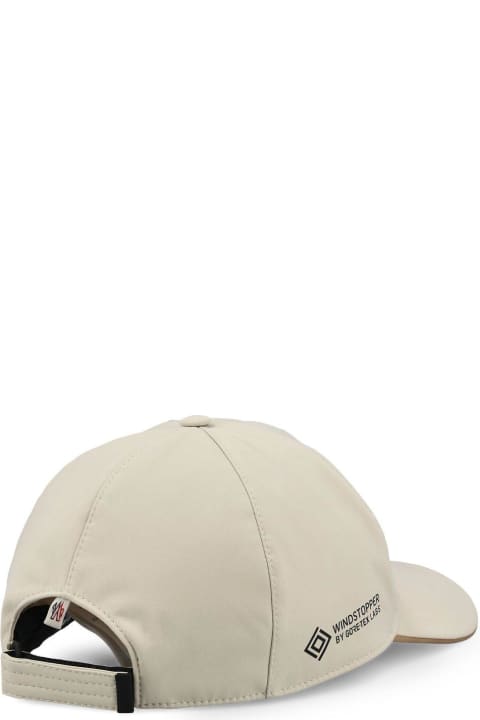 Hats for Women Moncler Grenoble Logo Detailed Baseball Cap