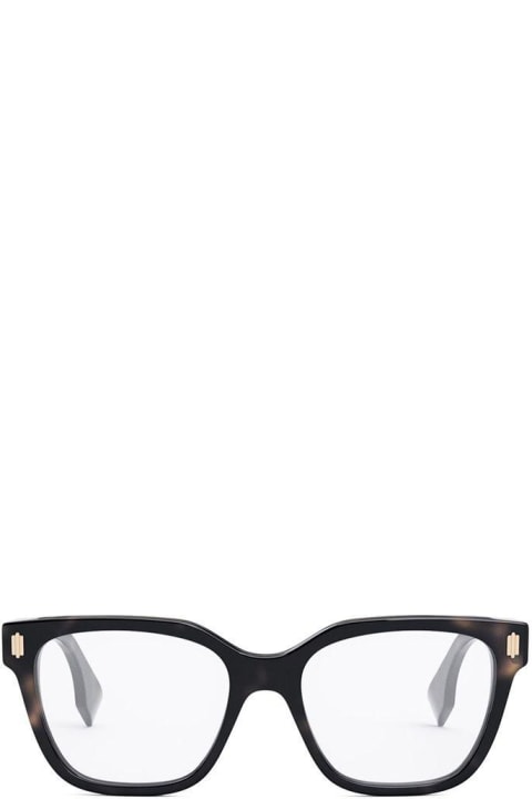 Fendi Eyewear Eyewear for Men Fendi Eyewear Rectangle Frame Glasses