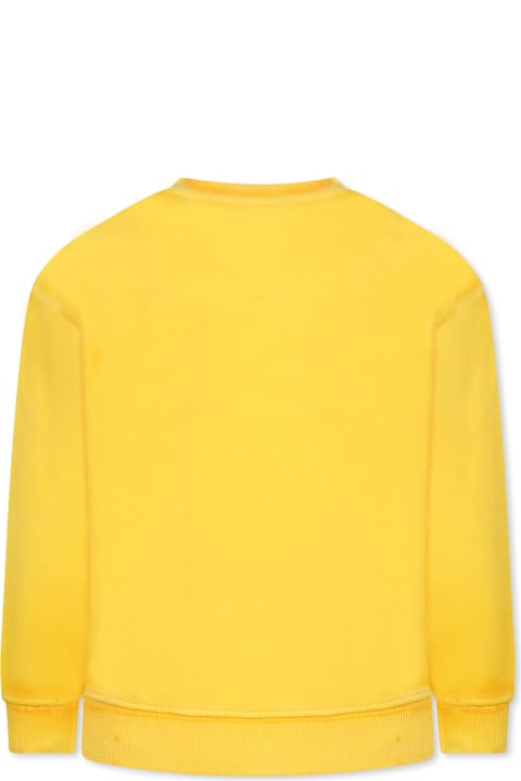 Little Marc Jacobs Sweaters & Sweatshirts for Boys Little Marc Jacobs Yellow Sweatshirt For Kids With Logo