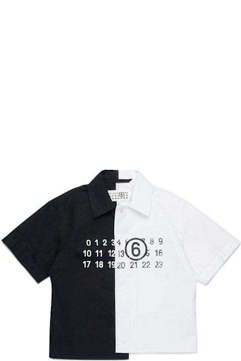 MM6 Maison Margiela Shirts for Boys MM6 Maison Margiela Colorblock Short-sleeved Shirt