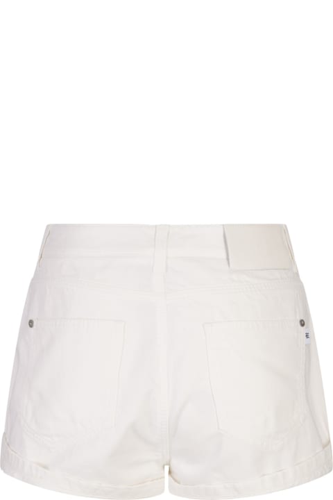 Ermanno Scervino Pants & Shorts for Women Ermanno Scervino White Shorts With Jewel Detailing