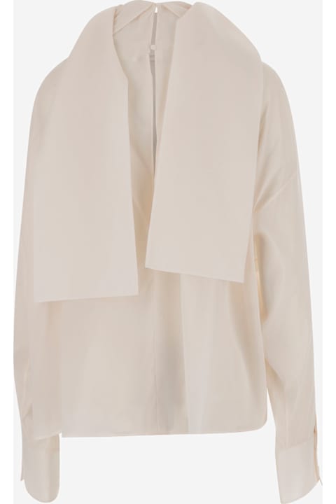 ウィメンズ Carvenのウェア Carven Stretch Toile Opera Shirt