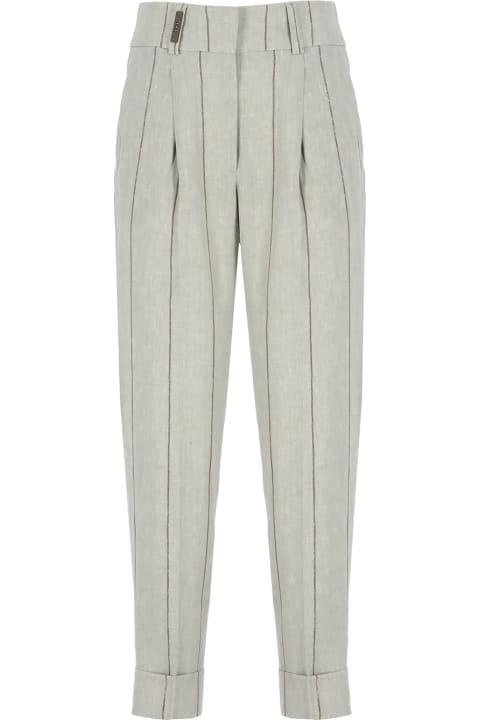 Peserico Pants & Shorts for Women Peserico Linen Pants