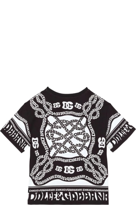T-Shirts & Polo Shirts for Boys Dolce & Gabbana Marina Print Jersey T-shirt