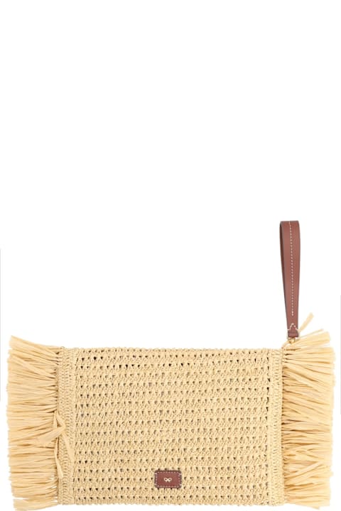 Anya Hindmarch for Homeware Anya Hindmarch Oversize Raffia Clutch Bag