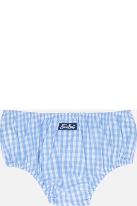 MC2 Saint Barth Bottoms for Baby Girls MC2 Saint Barth Infant Bloomers Pimmy With Gingham Print